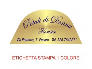 Etichette adesive per fioristi, fiorai e vivaisti (mm 54x26)  (cod.91G)
